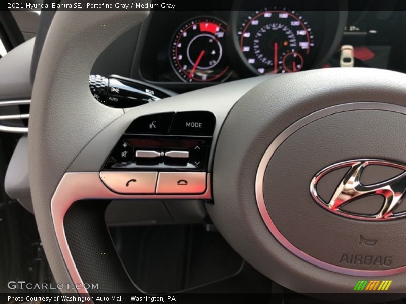 Portofino Gray / Medium Gray 2021 Hyundai Elantra SE