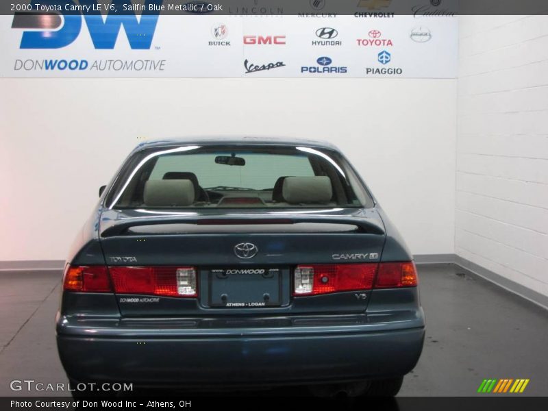 Sailfin Blue Metallic / Oak 2000 Toyota Camry LE V6