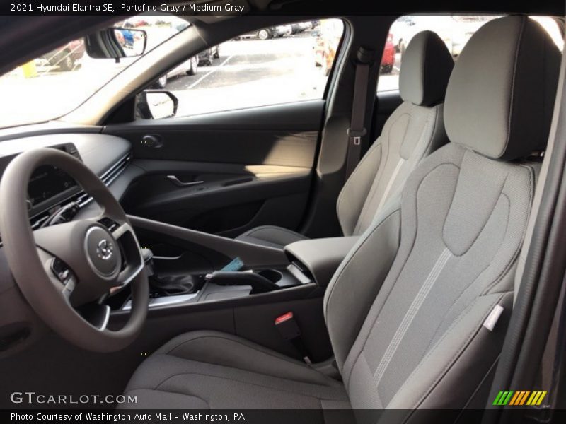 Portofino Gray / Medium Gray 2021 Hyundai Elantra SE
