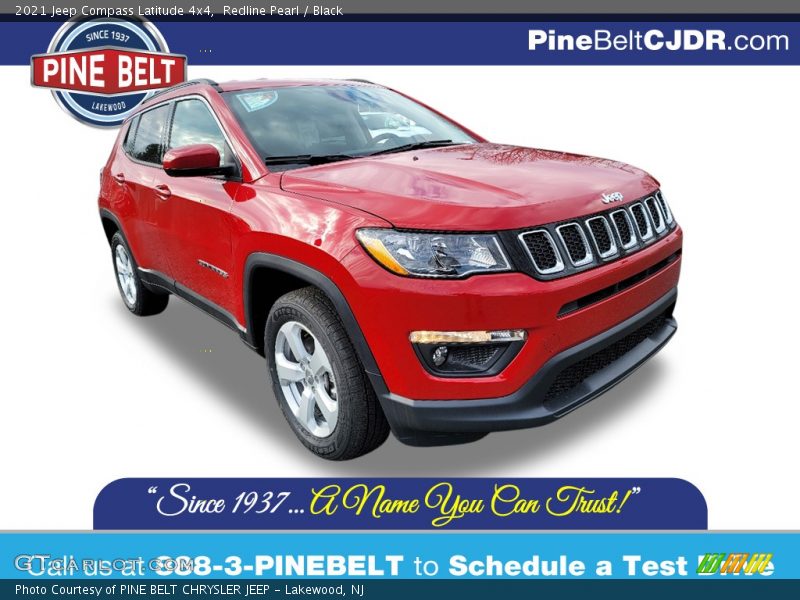 Redline Pearl / Black 2021 Jeep Compass Latitude 4x4