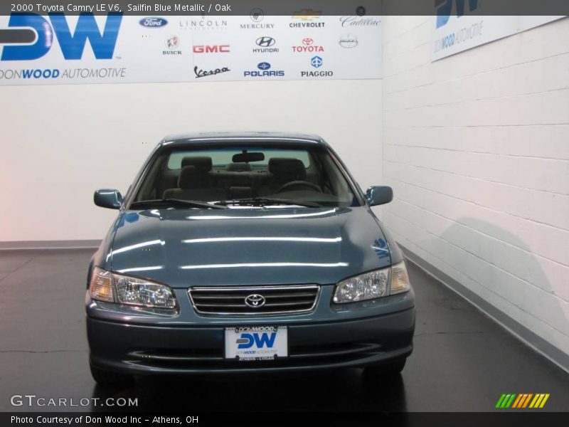 Sailfin Blue Metallic / Oak 2000 Toyota Camry LE V6