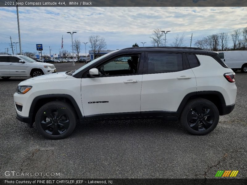 White / Black 2021 Jeep Compass Latitude 4x4