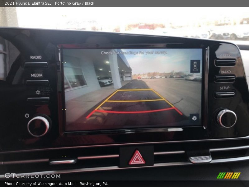 Portofino Gray / Black 2021 Hyundai Elantra SEL