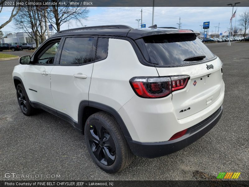 White / Black 2021 Jeep Compass Latitude 4x4