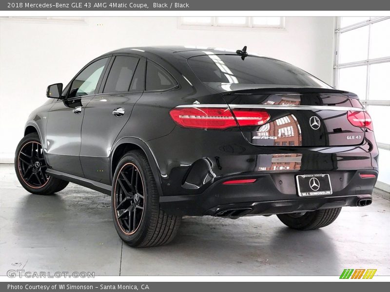 Black / Black 2018 Mercedes-Benz GLE 43 AMG 4Matic Coupe