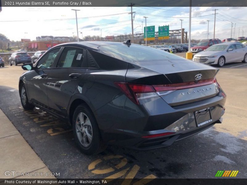 Portofino Gray / Black 2021 Hyundai Elantra SE