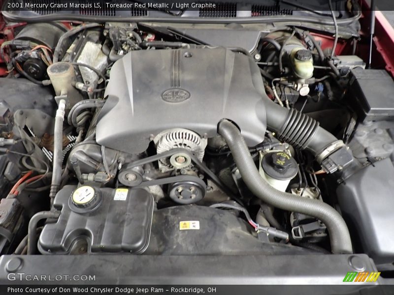 Toreador Red Metallic / Light Graphite 2001 Mercury Grand Marquis LS