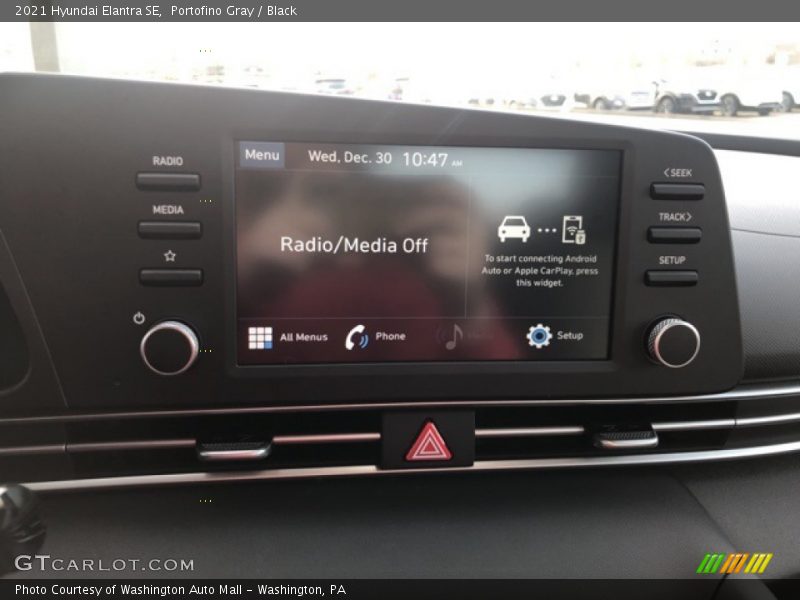 Portofino Gray / Black 2021 Hyundai Elantra SE