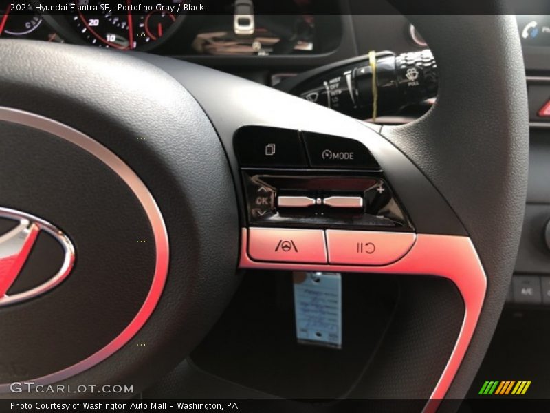 Portofino Gray / Black 2021 Hyundai Elantra SE