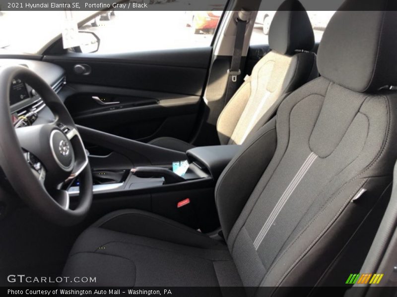 Portofino Gray / Black 2021 Hyundai Elantra SE