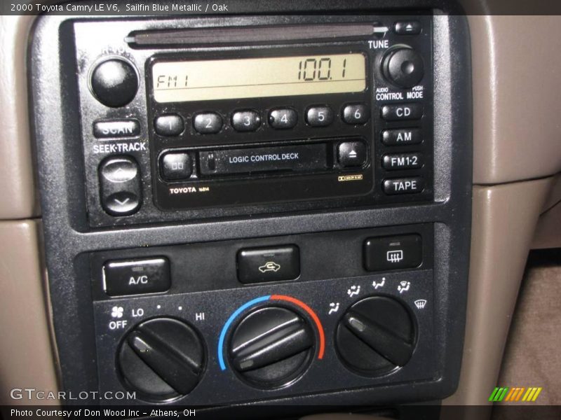 Sailfin Blue Metallic / Oak 2000 Toyota Camry LE V6