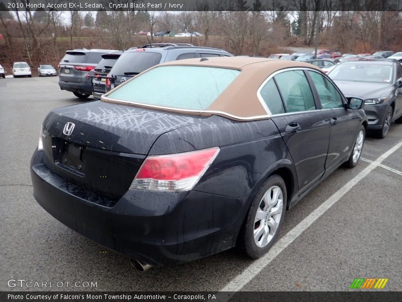 Crystal Black Pearl / Ivory 2010 Honda Accord EX-L Sedan