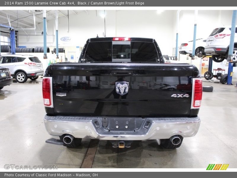 Black / Canyon Brown/Light Frost Beige 2014 Ram 1500 Laramie Crew Cab 4x4