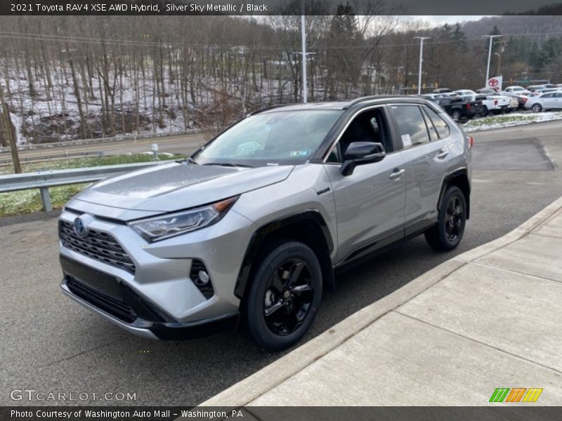 Silver Sky Metallic / Black 2021 Toyota RAV4 XSE AWD Hybrid