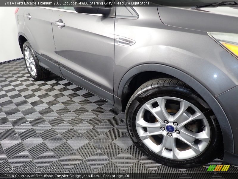 Sterling Gray / Medium Light Stone 2014 Ford Escape Titanium 2.0L EcoBoost 4WD