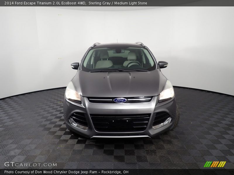 Sterling Gray / Medium Light Stone 2014 Ford Escape Titanium 2.0L EcoBoost 4WD