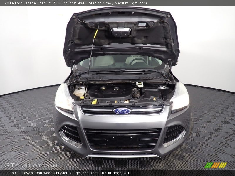 Sterling Gray / Medium Light Stone 2014 Ford Escape Titanium 2.0L EcoBoost 4WD