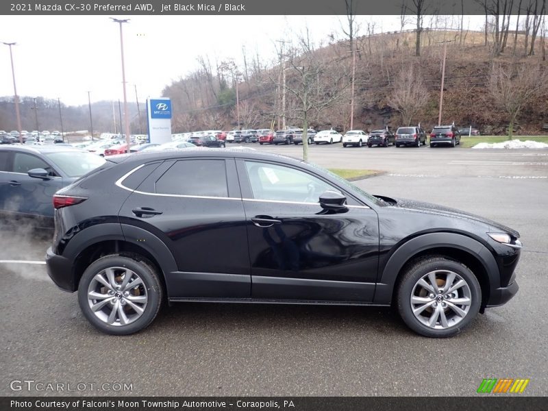 Jet Black Mica / Black 2021 Mazda CX-30 Preferred AWD