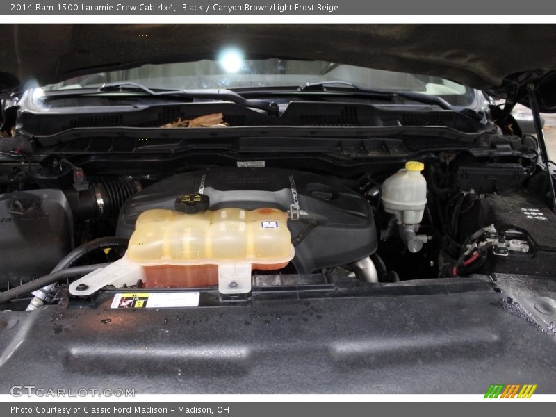 Black / Canyon Brown/Light Frost Beige 2014 Ram 1500 Laramie Crew Cab 4x4