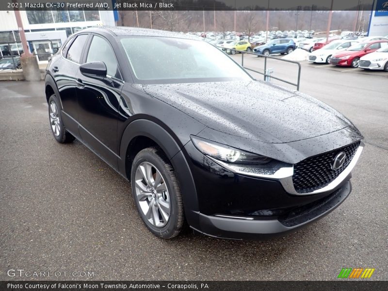 Jet Black Mica / Black 2021 Mazda CX-30 Preferred AWD