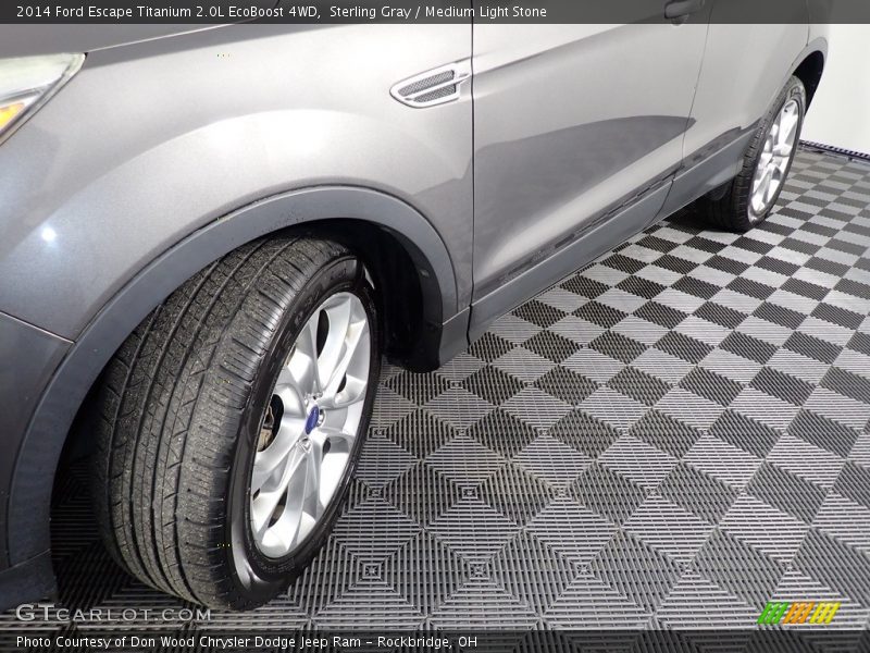 Sterling Gray / Medium Light Stone 2014 Ford Escape Titanium 2.0L EcoBoost 4WD