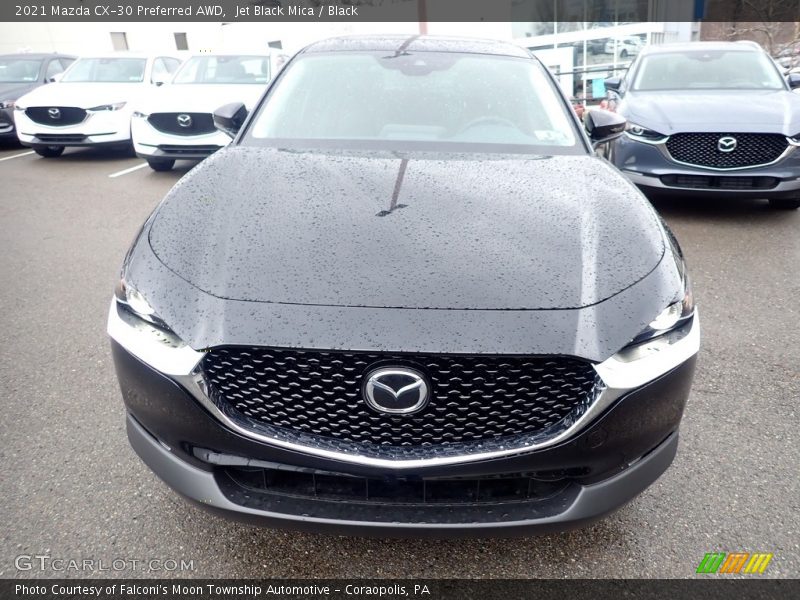 Jet Black Mica / Black 2021 Mazda CX-30 Preferred AWD