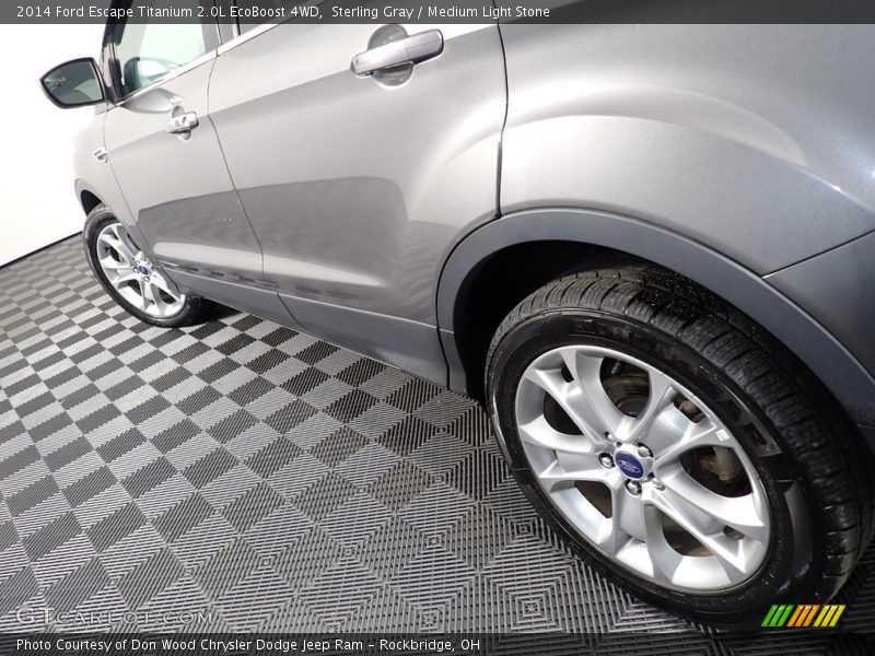 Sterling Gray / Medium Light Stone 2014 Ford Escape Titanium 2.0L EcoBoost 4WD