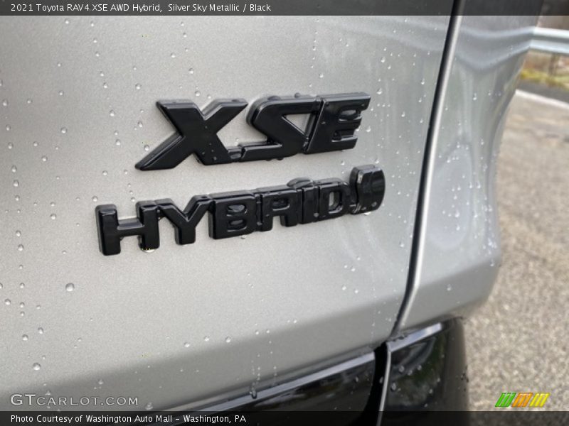 Silver Sky Metallic / Black 2021 Toyota RAV4 XSE AWD Hybrid