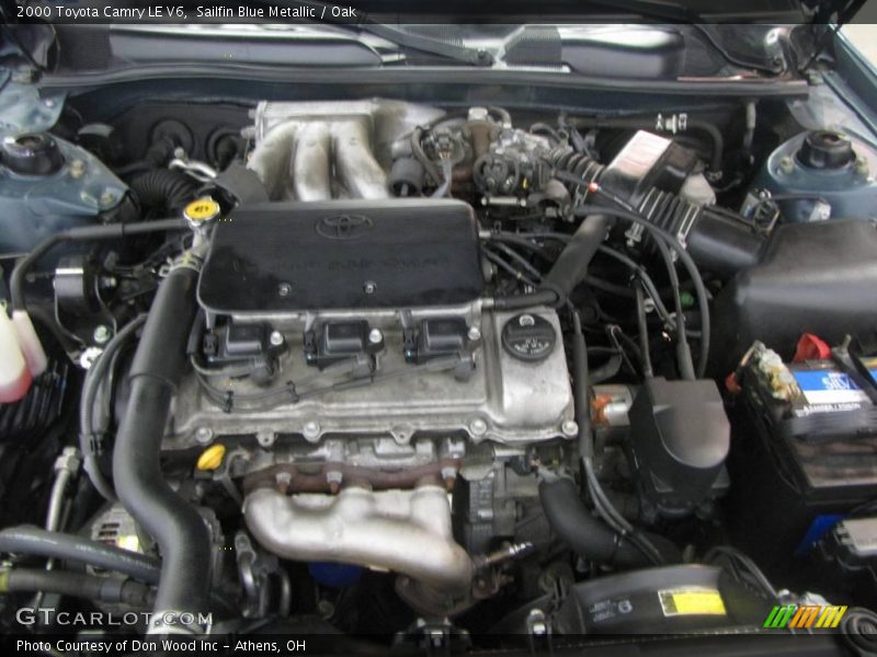 Sailfin Blue Metallic / Oak 2000 Toyota Camry LE V6