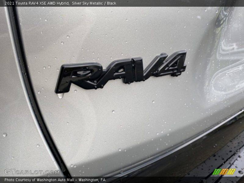 Silver Sky Metallic / Black 2021 Toyota RAV4 XSE AWD Hybrid