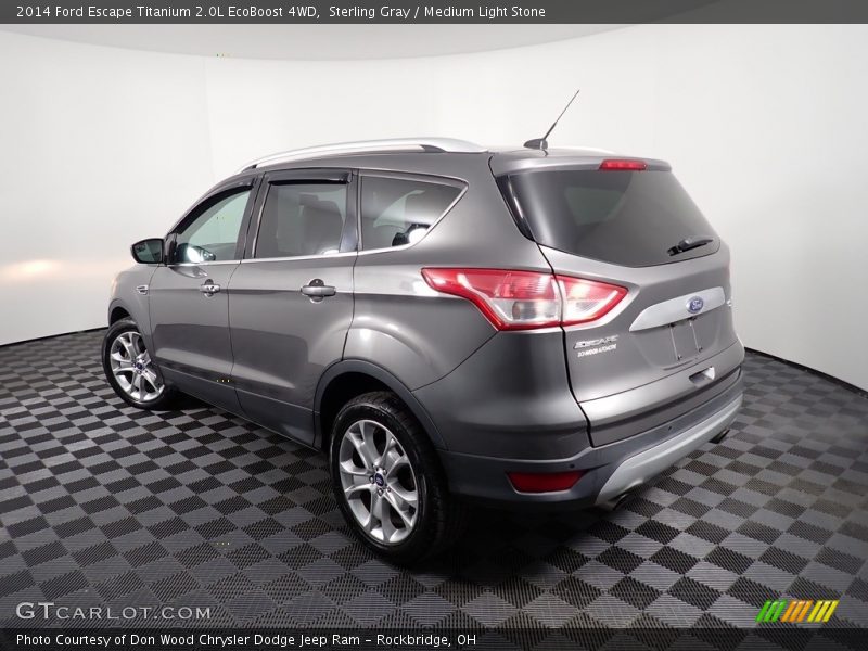 Sterling Gray / Medium Light Stone 2014 Ford Escape Titanium 2.0L EcoBoost 4WD