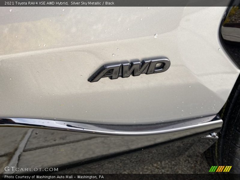 Silver Sky Metallic / Black 2021 Toyota RAV4 XSE AWD Hybrid