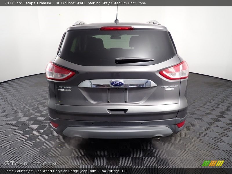 Sterling Gray / Medium Light Stone 2014 Ford Escape Titanium 2.0L EcoBoost 4WD