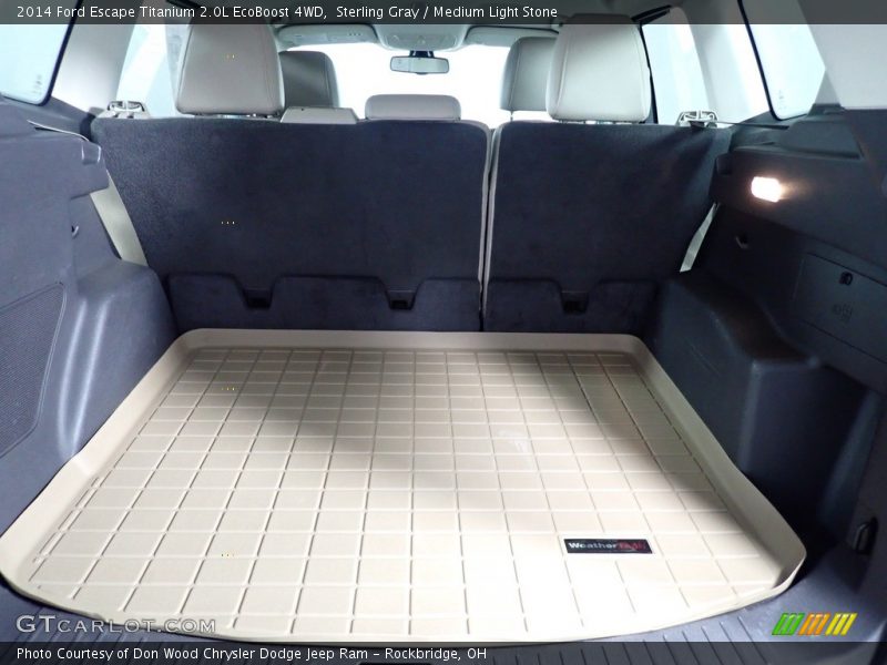 Sterling Gray / Medium Light Stone 2014 Ford Escape Titanium 2.0L EcoBoost 4WD