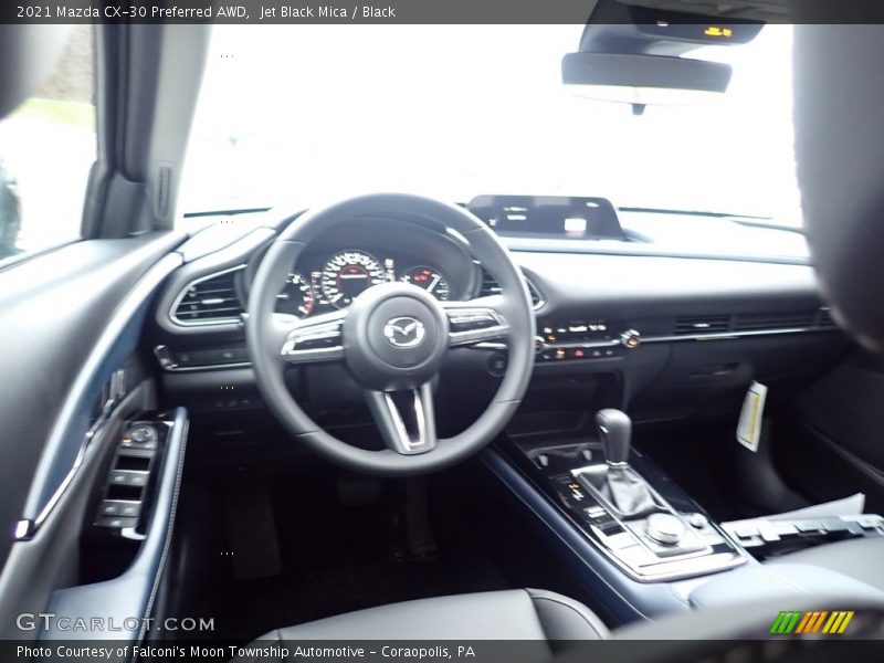 Jet Black Mica / Black 2021 Mazda CX-30 Preferred AWD