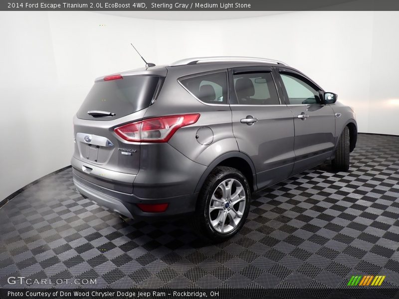 Sterling Gray / Medium Light Stone 2014 Ford Escape Titanium 2.0L EcoBoost 4WD