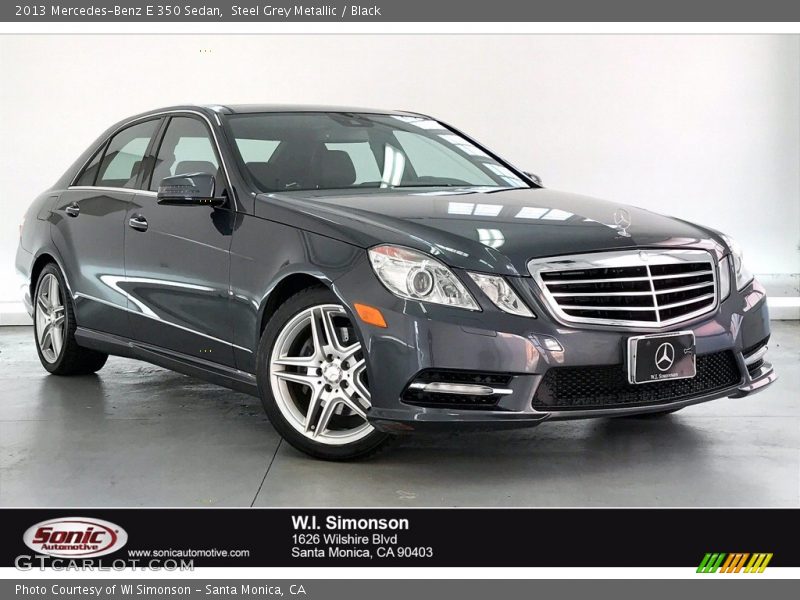 Steel Grey Metallic / Black 2013 Mercedes-Benz E 350 Sedan