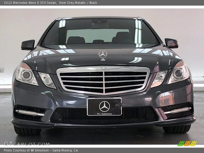 Steel Grey Metallic / Black 2013 Mercedes-Benz E 350 Sedan