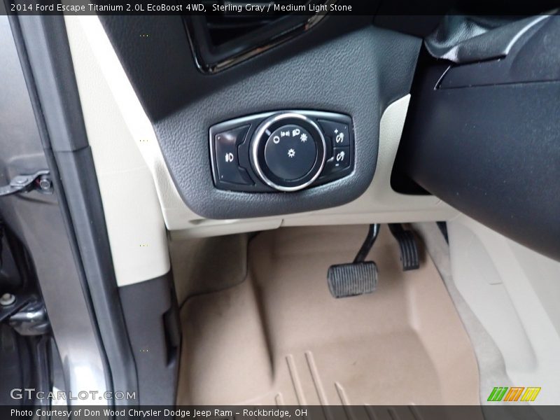 Sterling Gray / Medium Light Stone 2014 Ford Escape Titanium 2.0L EcoBoost 4WD