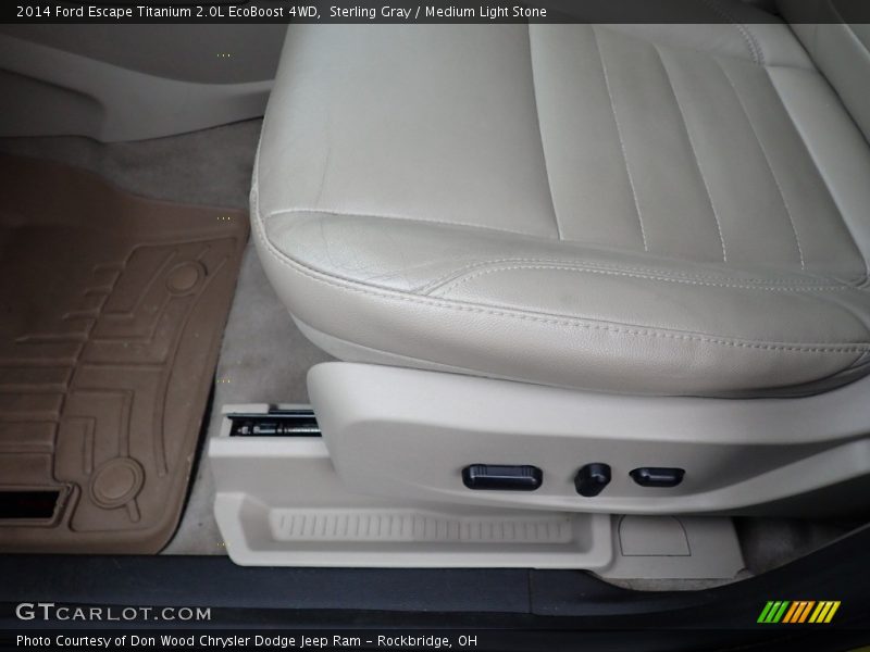 Sterling Gray / Medium Light Stone 2014 Ford Escape Titanium 2.0L EcoBoost 4WD