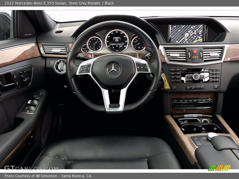 Steel Grey Metallic / Black 2013 Mercedes-Benz E 350 Sedan