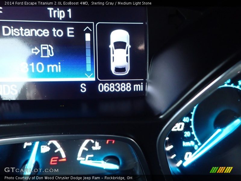 Sterling Gray / Medium Light Stone 2014 Ford Escape Titanium 2.0L EcoBoost 4WD