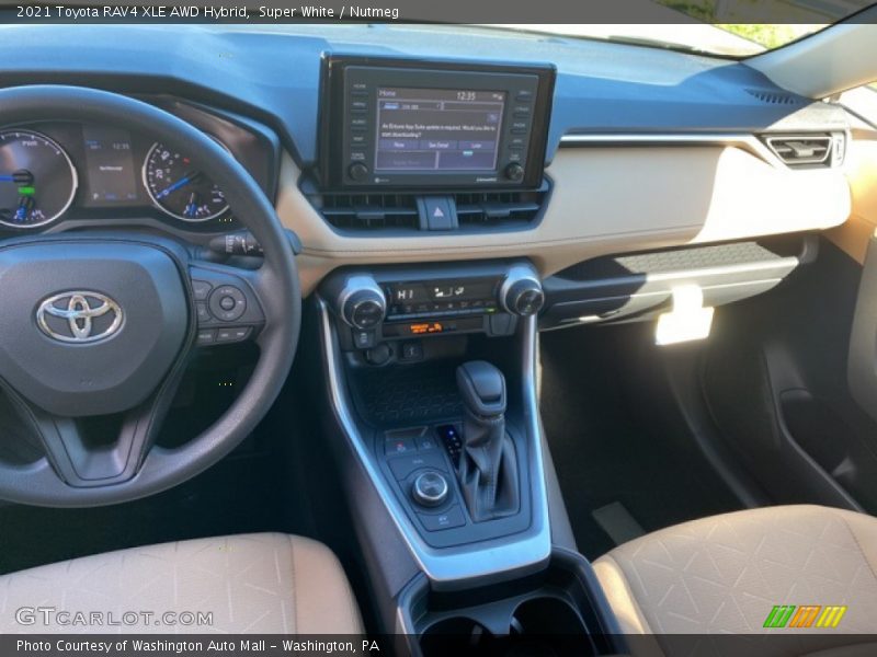Super White / Nutmeg 2021 Toyota RAV4 XLE AWD Hybrid