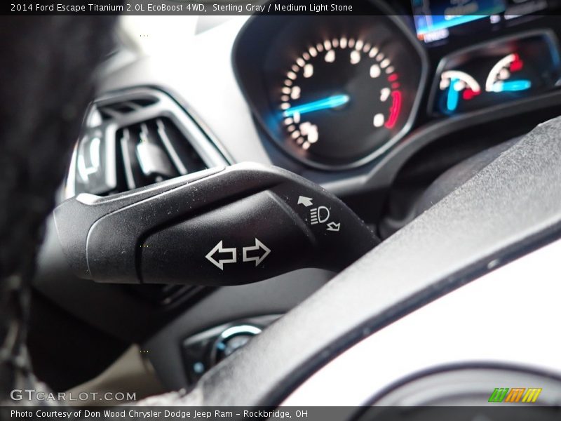 Sterling Gray / Medium Light Stone 2014 Ford Escape Titanium 2.0L EcoBoost 4WD