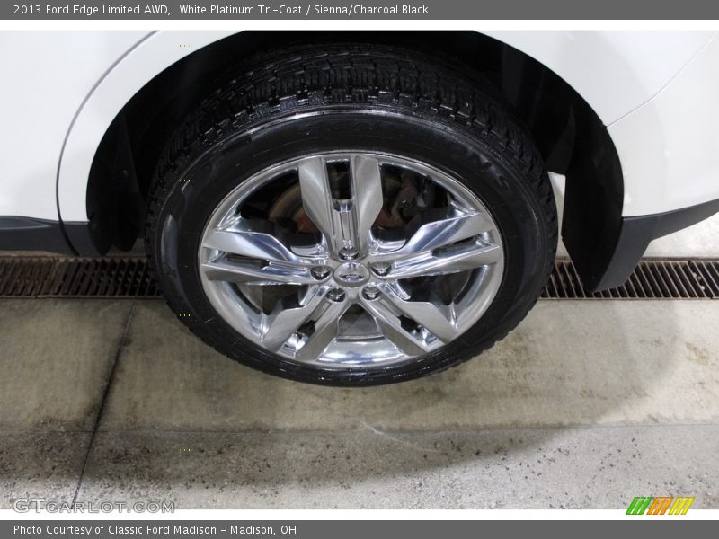 White Platinum Tri-Coat / Sienna/Charcoal Black 2013 Ford Edge Limited AWD