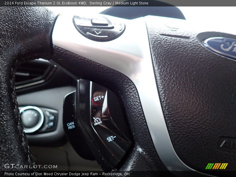 Sterling Gray / Medium Light Stone 2014 Ford Escape Titanium 2.0L EcoBoost 4WD