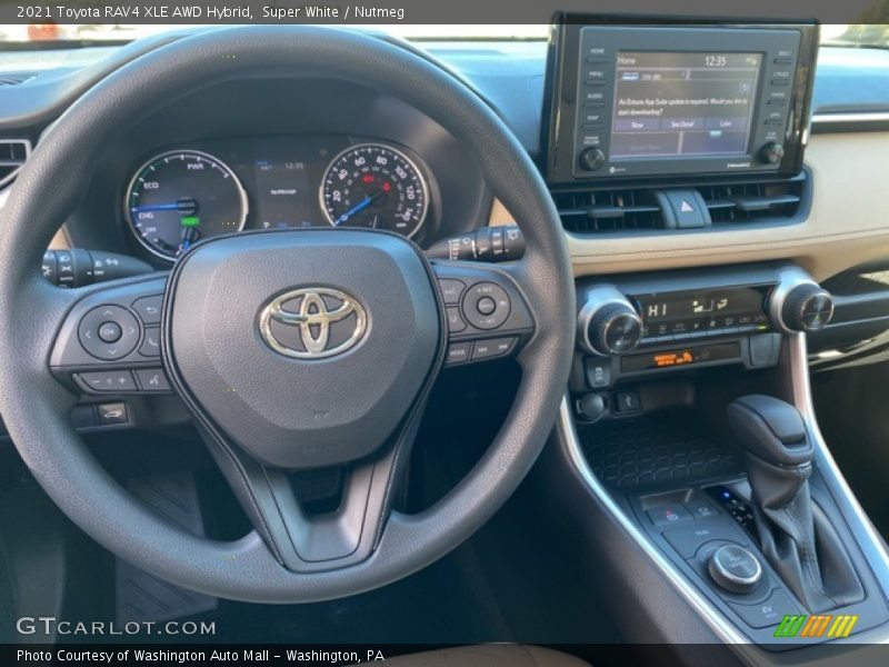 Super White / Nutmeg 2021 Toyota RAV4 XLE AWD Hybrid