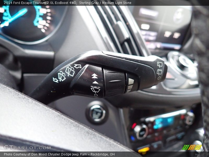 Sterling Gray / Medium Light Stone 2014 Ford Escape Titanium 2.0L EcoBoost 4WD