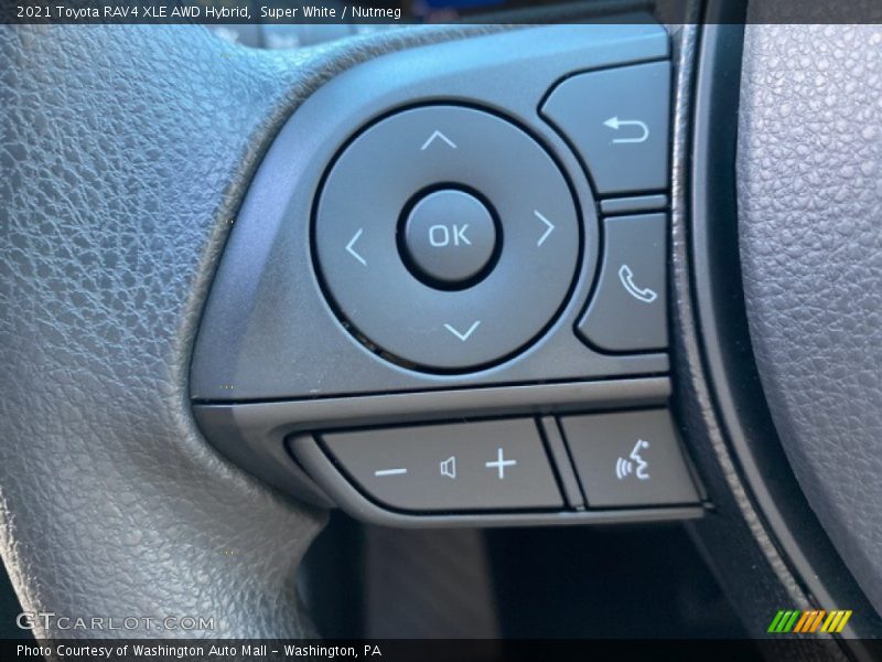 Super White / Nutmeg 2021 Toyota RAV4 XLE AWD Hybrid