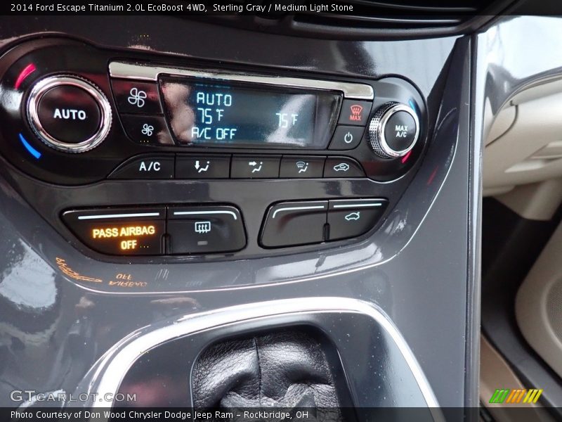 Sterling Gray / Medium Light Stone 2014 Ford Escape Titanium 2.0L EcoBoost 4WD